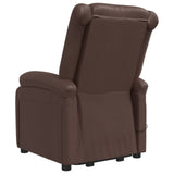 NNEVL Stand up Massage Chair Brown Faux Leather