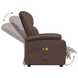 NNEVL Stand up Massage Chair Brown Faux Leather