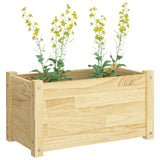 NNEVL Garden Planters 2 pcs 60x31x31 cm Solid Pinewood