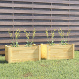 NNEVL Garden Planters 2 pcs 60x31x31 cm Solid Pinewood