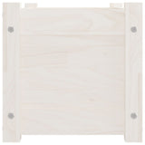 NNEVL Garden Planter White 60x31x31 cm Solid Pinewood