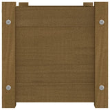 NNEVL Garden Planter Honey Brown 60x31x31 cm Solid Pinewood