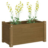 NNEVL Garden Planters 2 pcs Honey Brown 60x31x31 cm Solid Pinewood