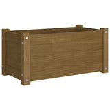 NNEVL Garden Planters 2 pcs Honey Brown 60x31x31 cm Solid Pinewood