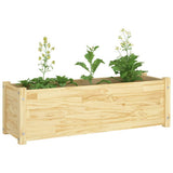 NNEVL Garden Planter 100x31x31 cm Solid Pinewood