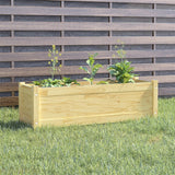 NNEVL Garden Planter 100x31x31 cm Solid Pinewood