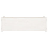 NNEVL Garden Planter White 100x31x31 cm Solid Pinewood