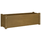 NNEVL Garden Planter Honey Brown 100x31x31 cm Solid Pinewood