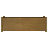 NNEVL Garden Planters 2 pcs Honey Brown 100x31x31cm Solid Pinewood