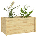 NNEVL Garden Planter 100x50x50 cm Solid Pinewood