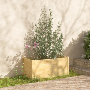 NNEVL Garden Planter 100x50x50 cm Solid Pinewood
