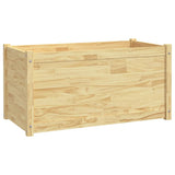 NNEVL Garden Planters 2 pcs 100x50x50 cm Solid Pinewood