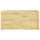 NNEVL Garden Planters 2 pcs 100x50x50 cm Solid Pinewood