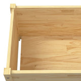 NNEVL Garden Planters 2 pcs 100x50x50 cm Solid Pinewood