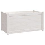 NNEVL Garden Planter White 100x50x50 cm Solid Pinewood
