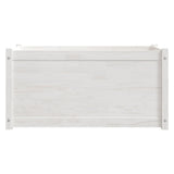 NNEVL Garden Planter White 100x50x50 cm Solid Pinewood
