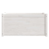 NNEVL Garden Planters 2 pcs White 100x50x50 cm Solid Pinewood