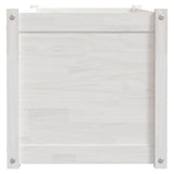NNEVL Garden Planters 2 pcs White 100x50x50 cm Solid Pinewood