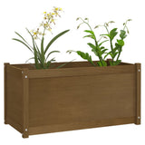 NNEVL Garden Planter Honey Brown 100x50x50 cm Solid Pinewood