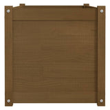 NNEVL Garden Planters 2 pcs Honey Brown 100x50x50cm Solid Pinewood
