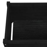 NNEVL Garden Planter Black 100x50x50 cm Solid Pinewood