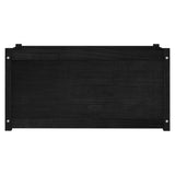 NNEVL Garden Planters 2 pcs Black 100x50x50 cm Solid Pinewood