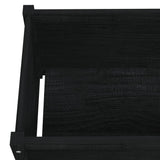 NNEVL Garden Planters 2 pcs Black 100x50x50 cm Solid Pinewood