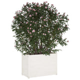 NNEVL Garden Planter White 100x50x70 cm Solid Pinewood