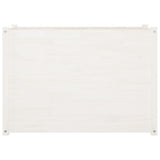 NNEVL Garden Planter White 100x50x70 cm Solid Pinewood