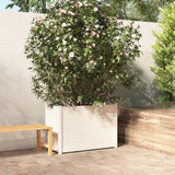 NNEVL Garden Planter White 100x50x70 cm Solid Pinewood