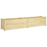 NNEVL Garden Raised Beds 2 pcs 150x31x31 cm Solid Pinewood