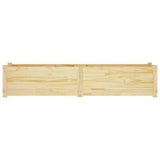 NNEVL Garden Raised Beds 2 pcs 150x31x31 cm Solid Pinewood