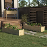 NNEVL Garden Raised Beds 2 pcs 150x31x31 cm Solid Pinewood