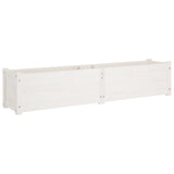 NNEVL Garden Raised Bed White 150x31x31 cm Solid Pinewood