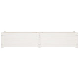 NNEVL Garden Raised Bed White 150x31x31 cm Solid Pinewood