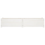 NNEVL Garden Raised Beds 2 pcs White 150x31x31 cm Solid Pinewood