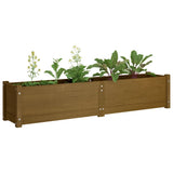 NNEVL Garden Raised Bed Honey Brown 150x31x31 cm Solid Pinewood