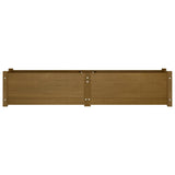 NNEVL Garden Raised Bed Honey Brown 150x31x31 cm Solid Pinewood