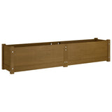 NNEVL Garden Raised Beds 2 pcs Honey Brown 150x31x31 cm Solid Pinewood