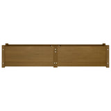 NNEVL Garden Raised Beds 2 pcs Honey Brown 150x31x31 cm Solid Pinewood
