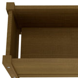 NNEVL Garden Raised Beds 2 pcs Honey Brown 150x31x31 cm Solid Pinewood