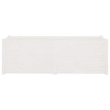 NNEVL Garden Planter White 150x50x50 cm Solid Pinewood