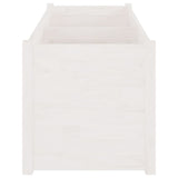 NNEVL Garden Planter White 150x50x50 cm Solid Pinewood