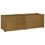 NNEVL Garden Planter Honey Brown 150x50x50 cm Solid Pinewood