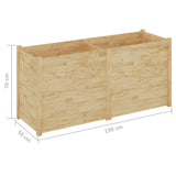 NNEVL Garden Planter 150x50x70 cm Solid Pinewood