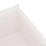 NNEVL Garden Planter White 150x50x70 cm Solid Pinewood