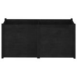 NNEVL Garden Planter Black 150x50x70 cm Solid Pinewood