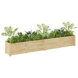 NNEVL Garden Planters 2 pcs 200x31x31 cm Solid Pinewood