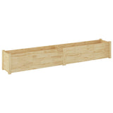 NNEVL Garden Planters 2 pcs 200x31x31 cm Solid Pinewood