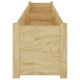 NNEVL Garden Planters 2 pcs 200x31x31 cm Solid Pinewood